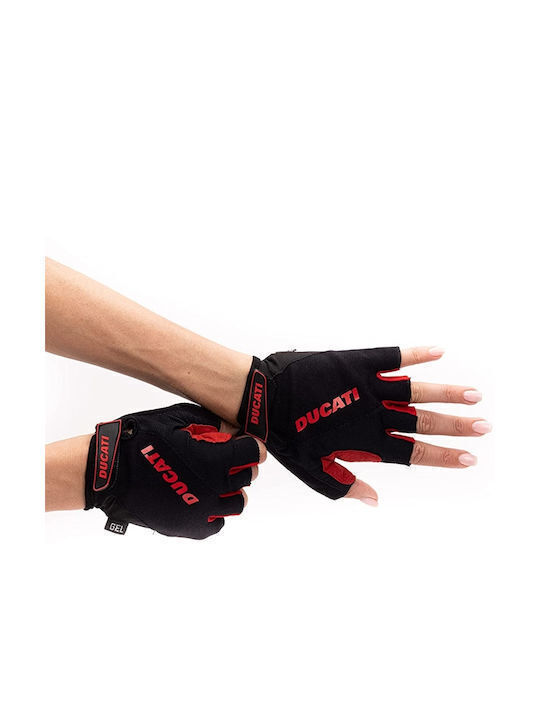 Ducati Mănuși De Ciclism Scurte Unisex Negre