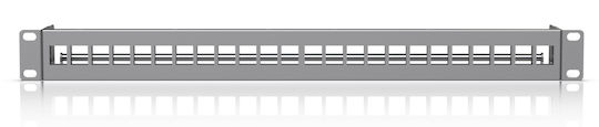 Ubiquiti Blank Keystone Patch Panel Patch Panel Keystone για Rack 1U 19" 24 Θυρών cat6 Μαύρο