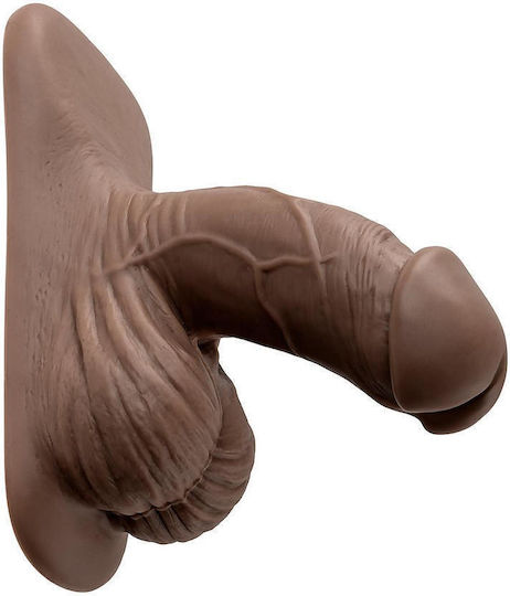 Gender X Glass Dildo with Scrotum Dark 10cm