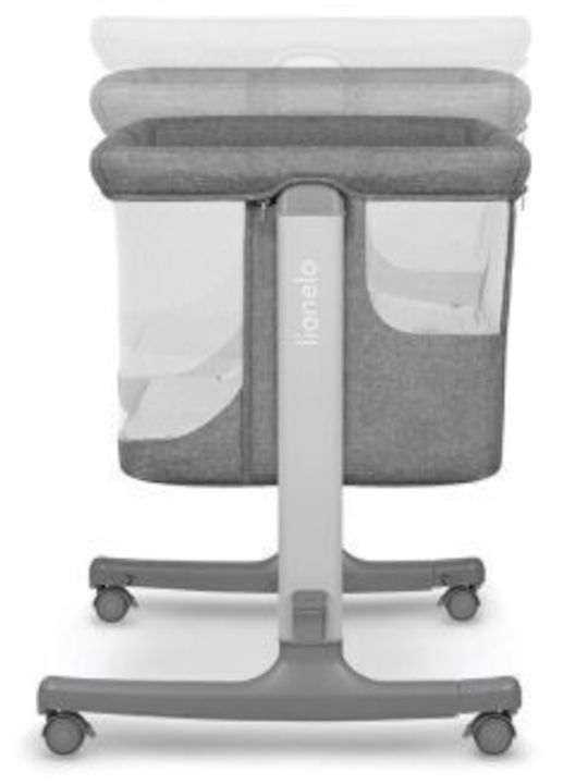 Lionelo Cradle Aurora with Mattress, Side Opening, and Wheels Beige Sand