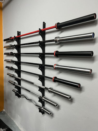 Viking Wall Mount Bar Rack Βάση για 8 Μπάρες Βαρών