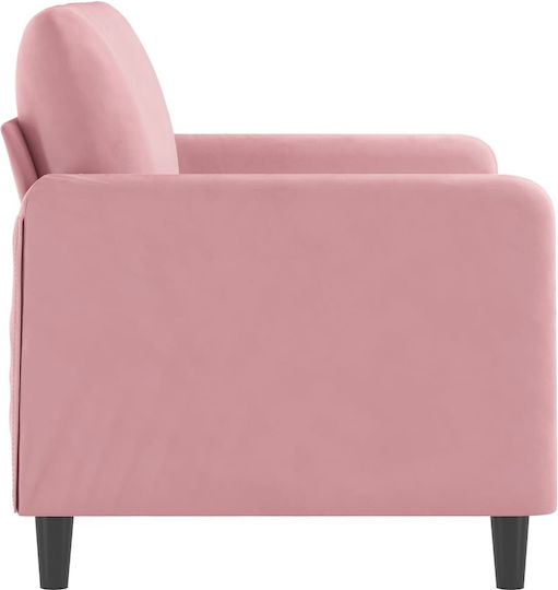 Doppelsitzer Samt Rosa Sofa 138x77x80cm
