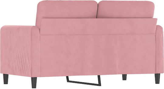 Doppelsitzer Samt Rosa Sofa 138x77x80cm