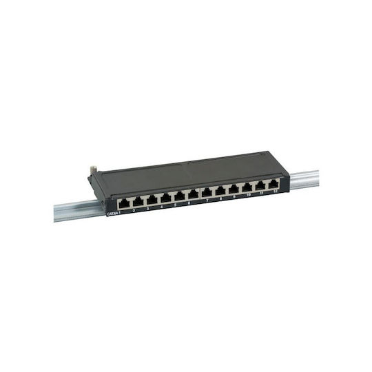 EFB Patch Panel για Rack 1U 10" Μαύρο