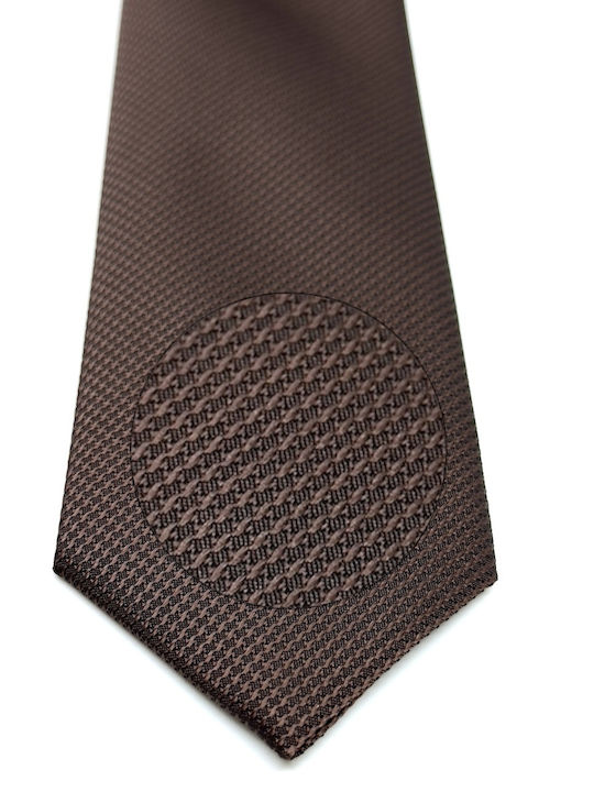 Legend Accessories Set de Cravată pentru Bărbați Monocromie în Culorea Maro