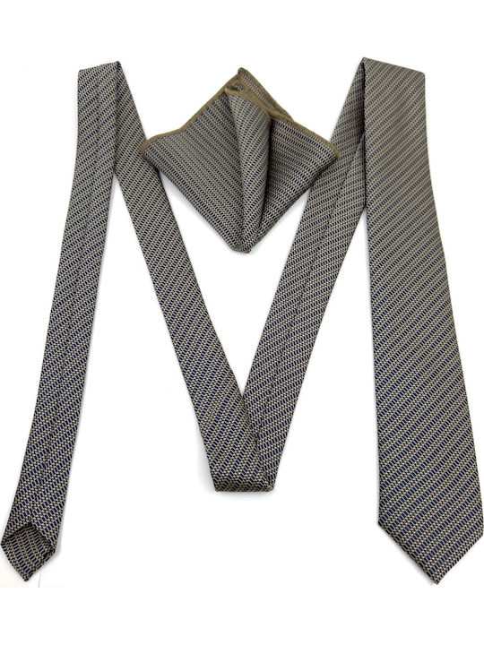 Legend Accessories Herren Krawatten Set Gedruckt in Blau Farbe
