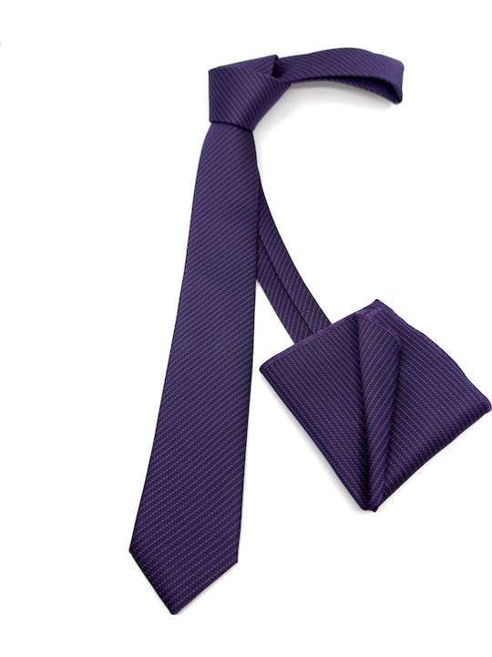 Legend Accessories Set de Cravată pentru Bărbați Tipărit în Culorea Violet