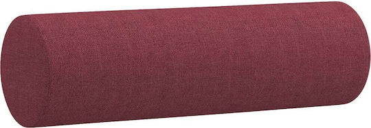 Canapea Cu Două Locuri Burgundy Cu Perne Decorative 138x77x80cm