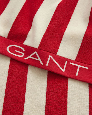 Gant Πετσέτα Θαλάσσης Κόκκινη 100x180εκ.