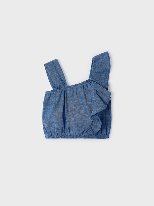 Mayoral Kids Blouse Sleeveless Dark Blue