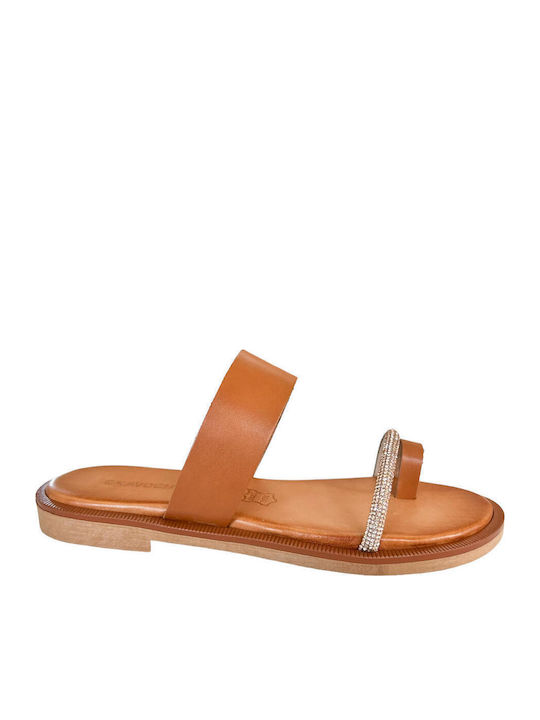 Sandale Casual Damă Din Piele Tabac Maro