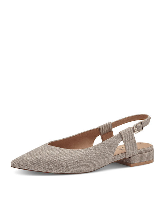Heels with Low Heel Rose Gold