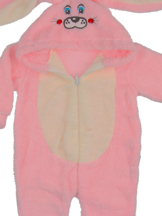 Nurcix Baby Kinder Einteiliger Schlafanzug Winterlich Pink