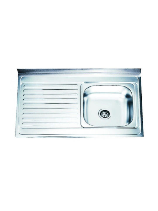 Inter Ceramic Alpaca ICSETICF7164045ICK10060L Drop-In Мивка Inox Ш100xД60см Сребрист