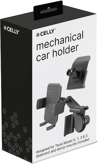 Celly Car Mobile Mount with Anti-Slip Surface Black