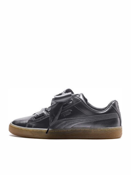 Puma Basket Heart Luxe Femei Sneakers Gri