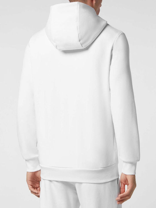 Philipp Plein Men's Sweatshirt Jacket with Hood White