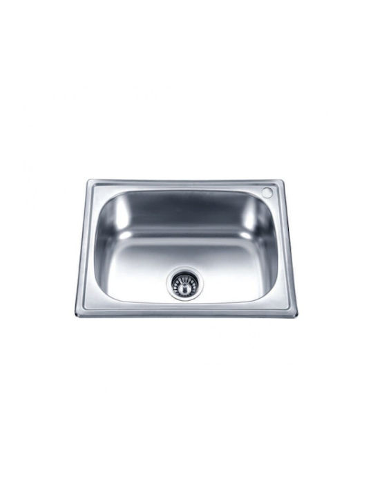 Inter Ceramic Alpaca ICSET5015873CM7116ICKD6045P Drop-In Мивка Inox Ш60xД45см Сребрист