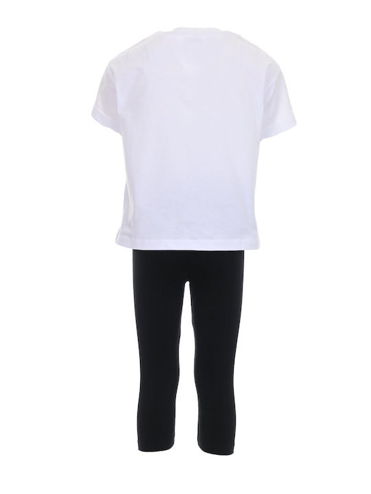 Trax Kinder Set mit Leggings Sommer 2Stück white-black