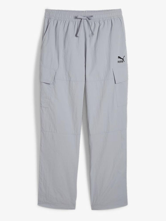 Παντελόνι Cargo σε Loose Εφαρμογή Gray Fog