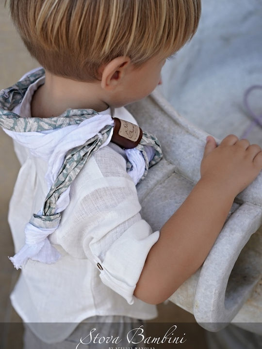 Stova Bambini Βαπτιστικό Κοστούμι για Αγόρι Γκρι
