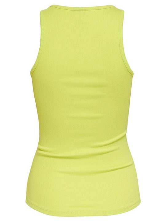 Women's Blouse Cotton Sleeveless Celery Green