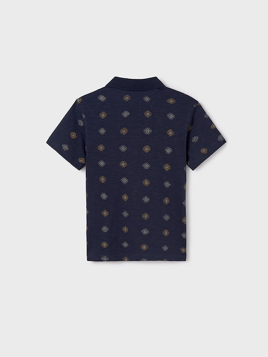 Mayoral Kids Polo Short Sleeve navy blue