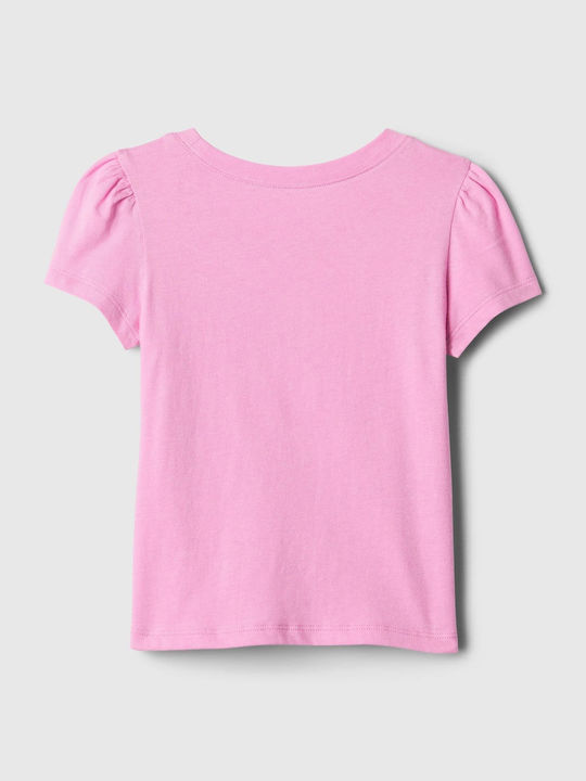 GAP Kids Blouse Short Sleeve Pink Mix Match Graphic