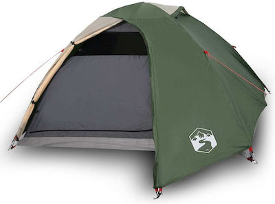 vidaXL Camping Tent Green with Double Cloth for 4 People 272x267x140cm