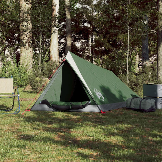 vidaXL Summer Camping Tent Green for 2 People 200x120x88cm