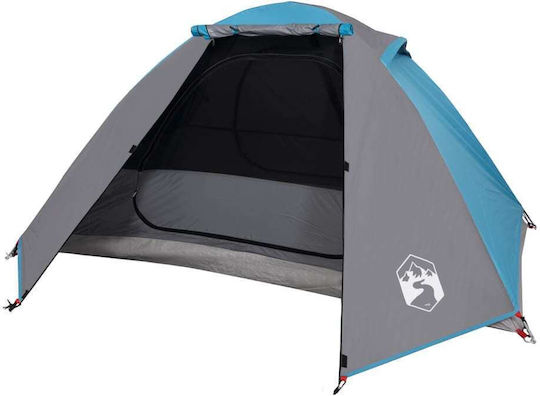vidaXL Summer Camping Tent Blue with Double Cloth for 2 People 248x224x113cm