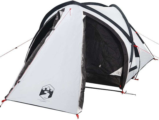 vidaXL Summer Camping Tent White For 2 People 222x120x110cm
