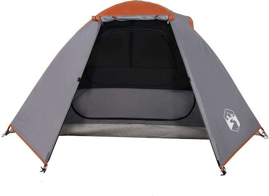 vidaXL Καλοκαιρινή Σκηνή Camping Πορτοκαλί με Διπλό Πανί για 2 Άτομα 224x248x113εκ.