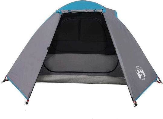 vidaXL Summer Camping Tent Blue with Double Cloth for 2 People 248x224x113cm
