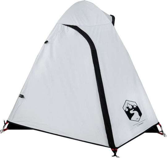 vidaXL Summer Camping Tent White with Double Cloth for 2 People 254x135x107cm