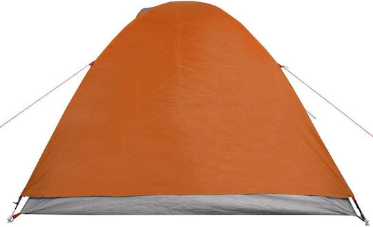 vidaXL Summer Camping Tent Orange with Double Cloth for 2 People 210x195x120cm