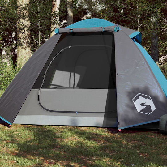 vidaXL Summer Camping Tent Blue with Double Cloth for 2 People 248x224x113cm