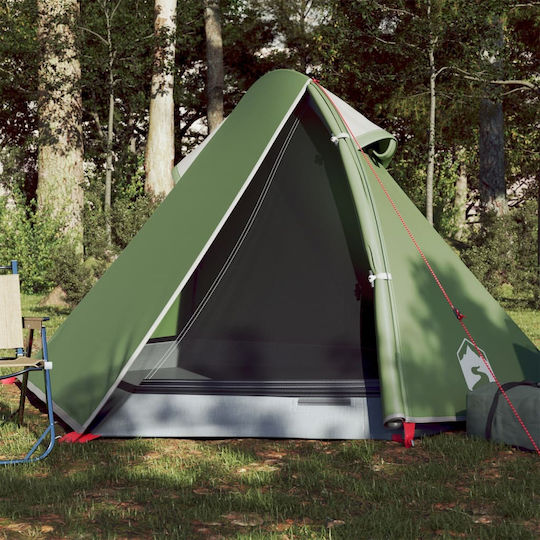 vidaXL Camping Tent Green with Double Cloth for 2 People 267x154x112cm
