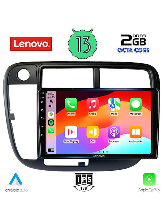 Lenovo Car Audio System for Honda Civic 1995-2001 with Clima (Bluetooth/USB/WiFi/GPS) with Touch Screen 9"