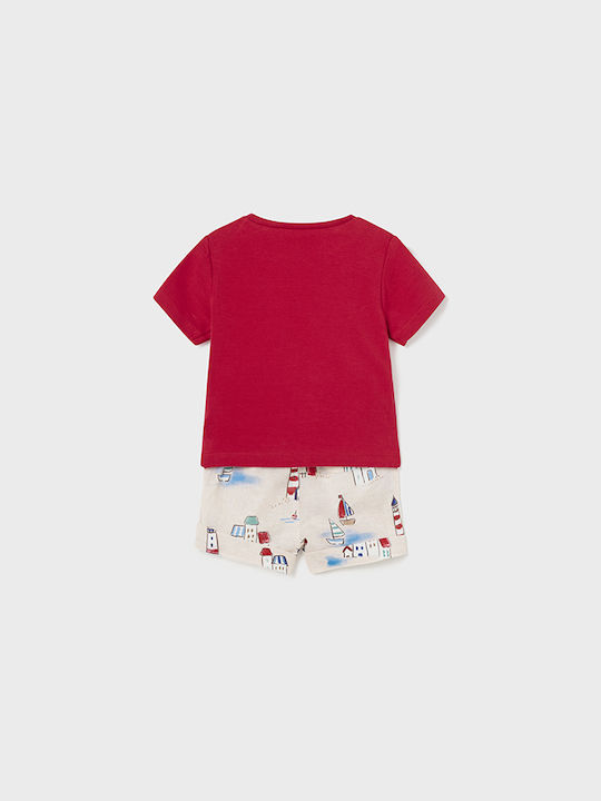 Mayoral Kids Set with Pants Summer 2pcs Red