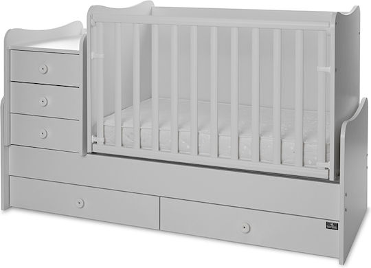 Lorelli Трансформираща Люлка Maxi Plus Бяла С Чекмедже