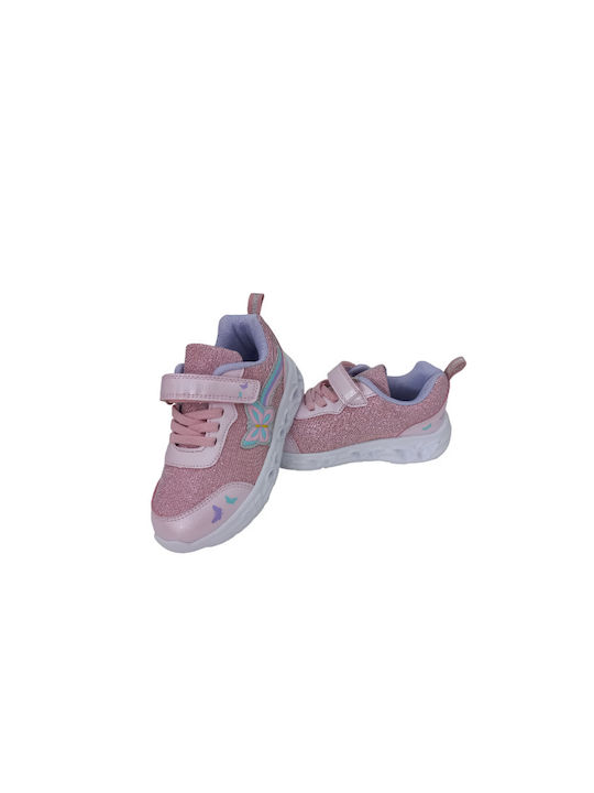 Bacio & Bacio Kinder-Sneaker mit Lichtern Rosa