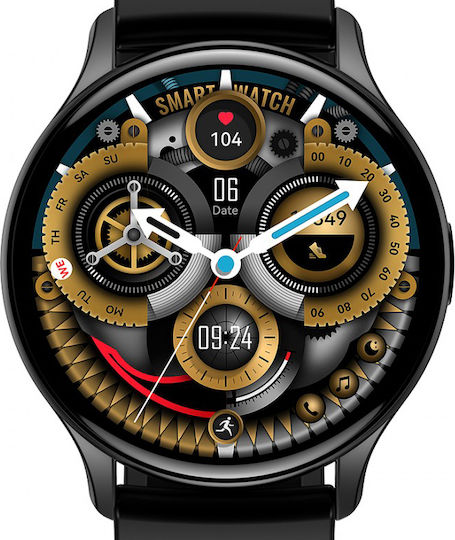 Anell CA89 Smartwatch with Heart Rate Monitor (Black)