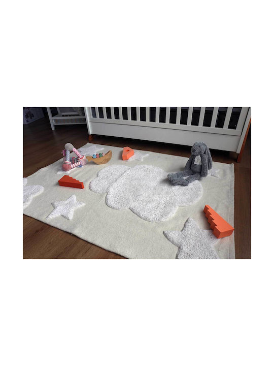 Baby Bliss Kids Cotton Rug Clouds 100x140cm