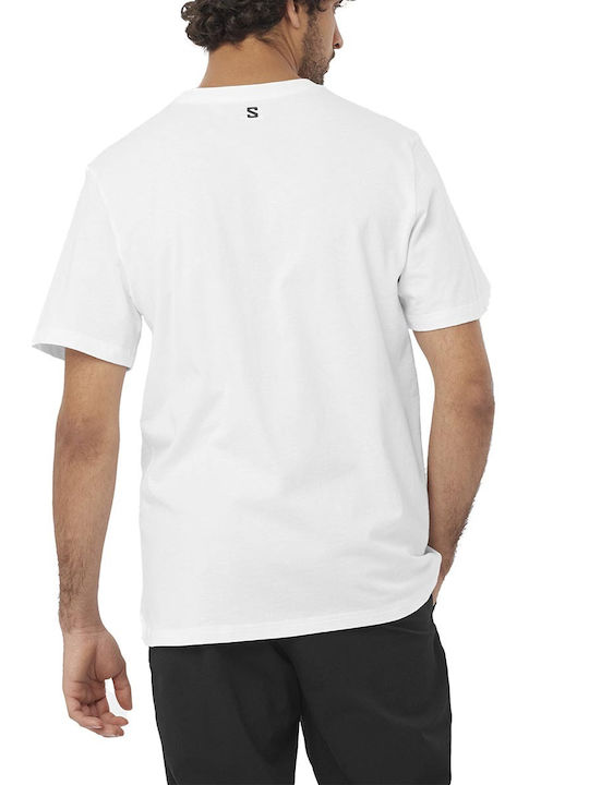 Salomon Men's Athletic Short Sleeve Blouse Polo White