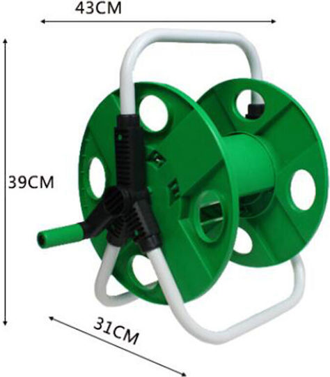 Garden Hose Box Without Hose with Rewind Handle