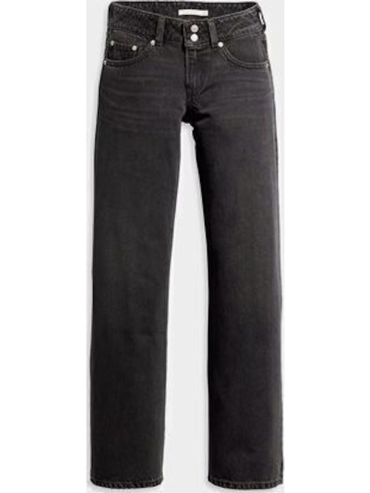 Mic Dropped Women's Jean Trousers Black