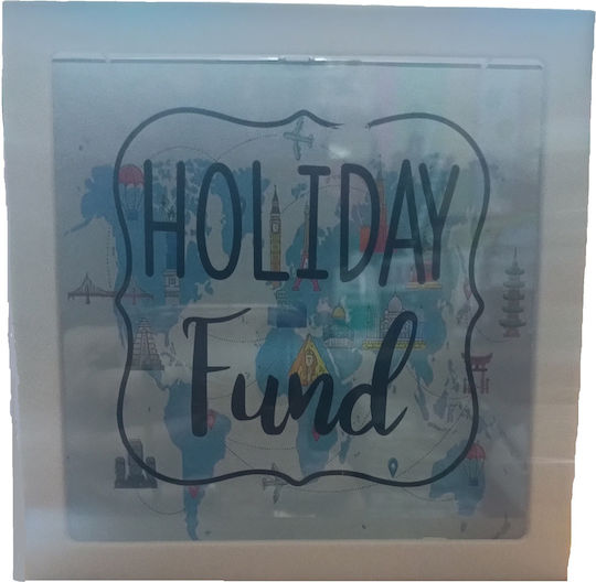 Tatu Moyo Money Box Plastic White 15x15x5cm