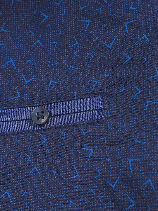 Kinder Hemd Langarm Marineblau