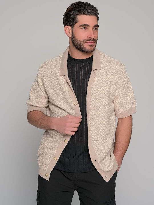 Ben Tailor Men's Knitted Cardigan Beige